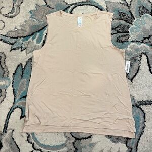 CORE IO Taupe tank top Sz Large